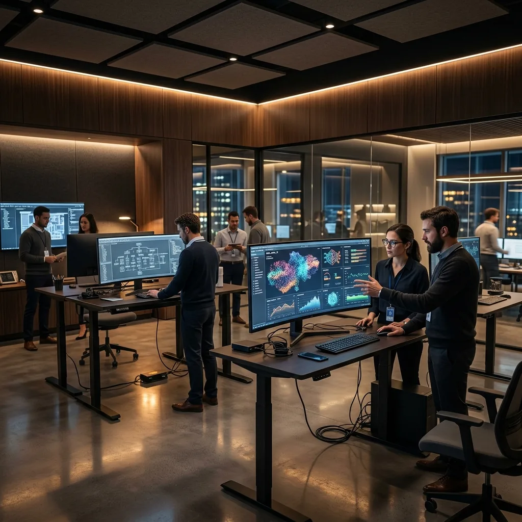 Custom Enterprise AI Architecture Background