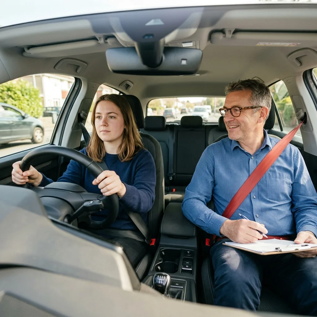 Driving School Behind-the-Wheel Instruction Ambient Background